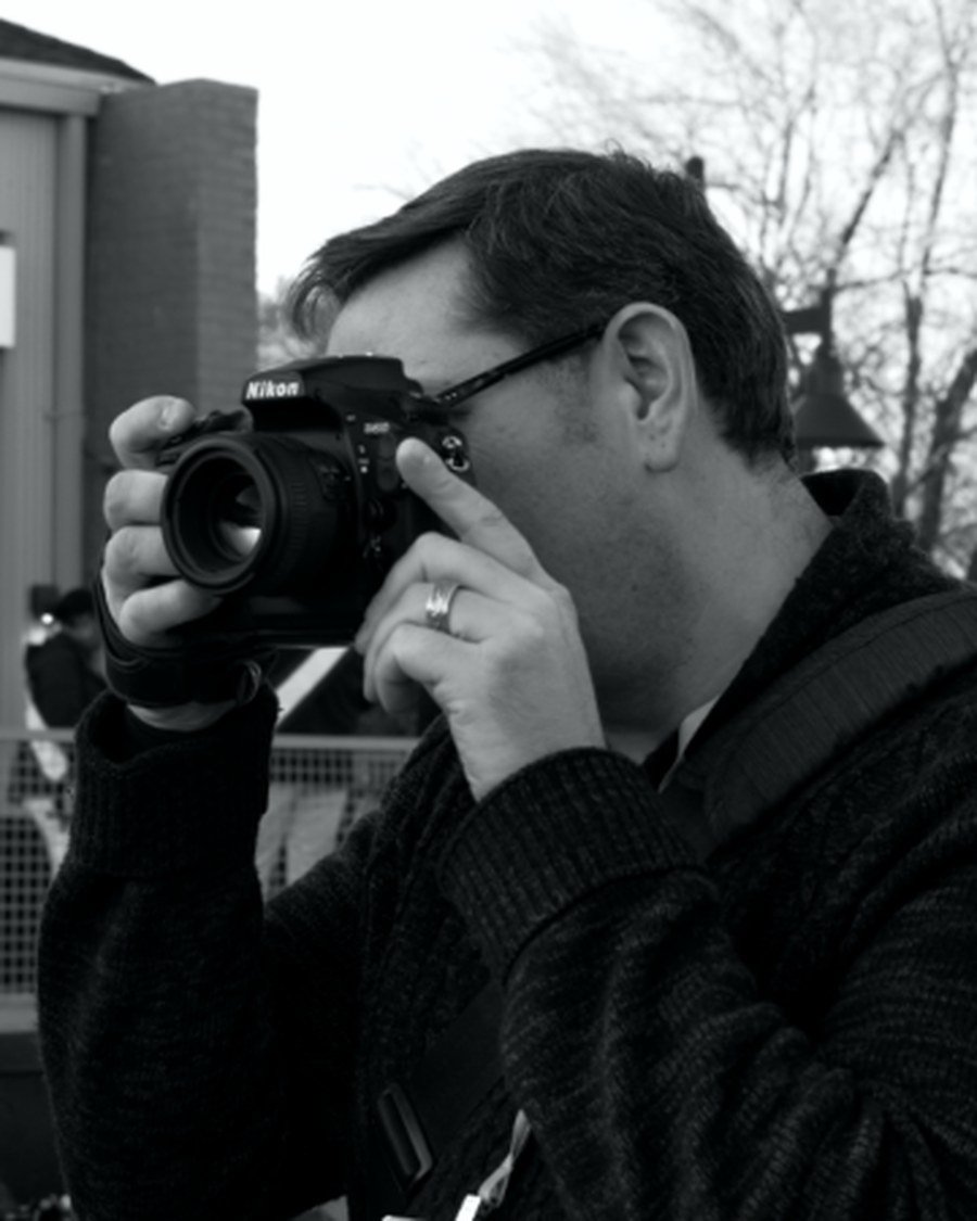 Simon on-site with his camera